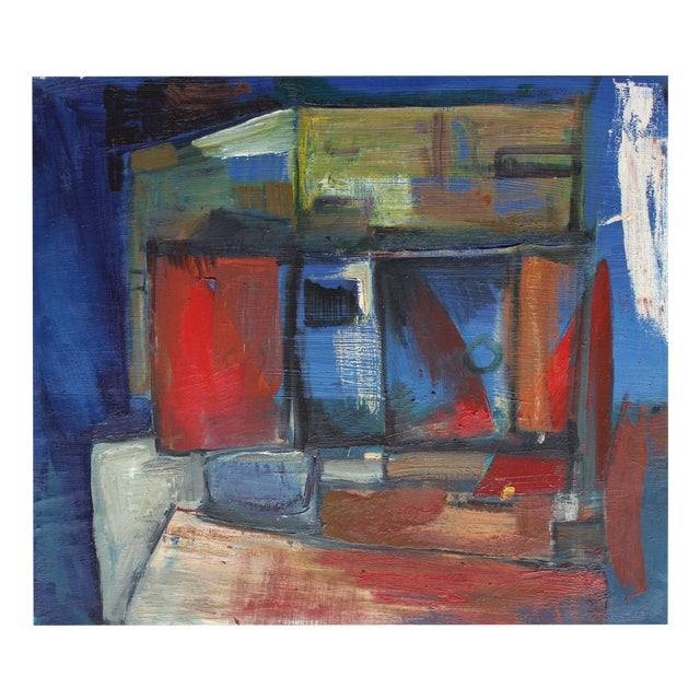 Aleksandr Rodin, Boat Station, 1983, Oil Painting For Sale