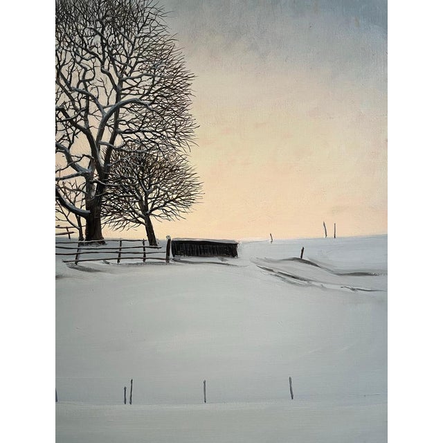 Claude Sauthier, Near to Romont, Vaud, Oil on Canvas, 1970s For Sale - Image 9 of 15