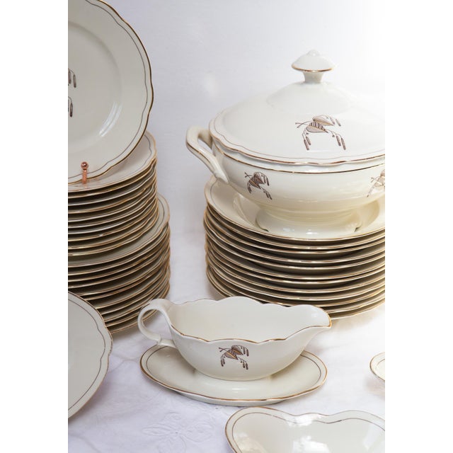 Swedish Dinner Service in Porcelain, Set of 42 For Sale - Image 5 of 14