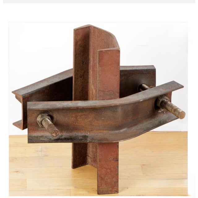 Postmodern Oleg Sohanievich, Corten Steel Sculpture Oleg Sohanievich Non Conformist Avant Garde Ukrainian, 1994 For Sale - Image 3 of 5