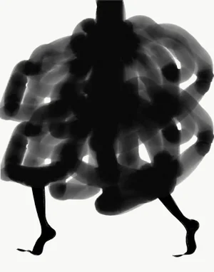 Walk Away Diva Print by Annie Naranian