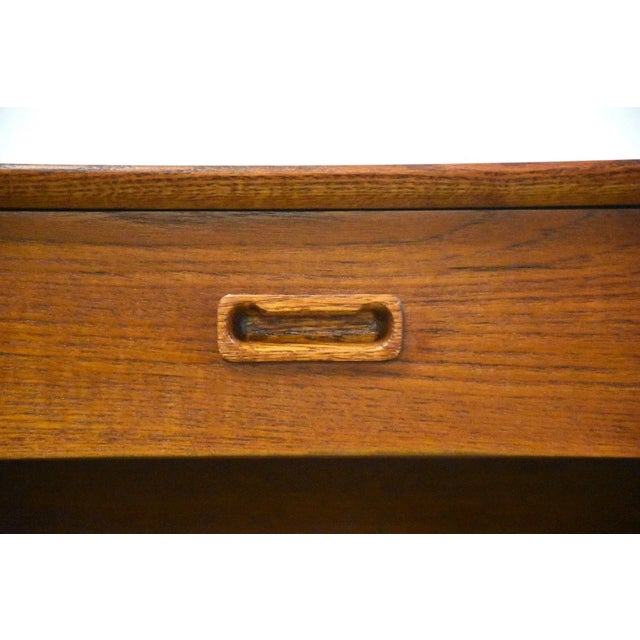 Wood Teak Nightstands - a Pair For Sale - Image 7 of 10