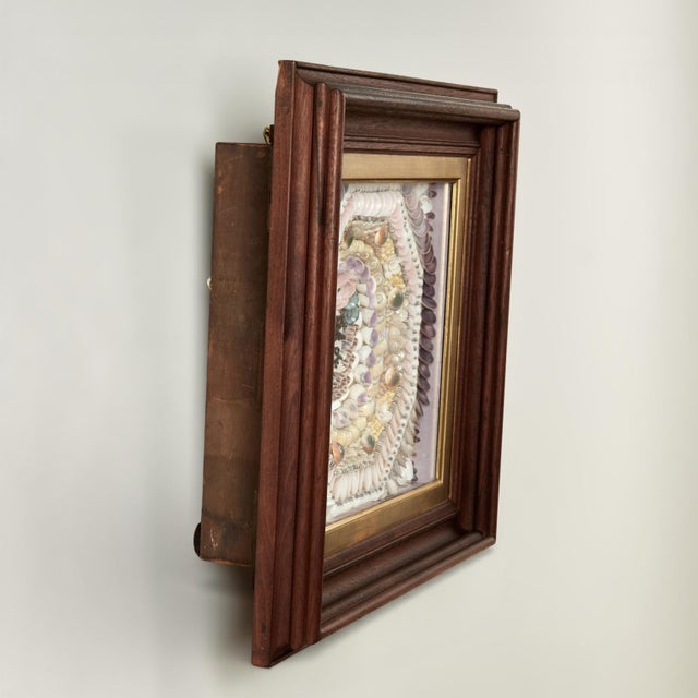 Brown Antique British Colonial West Indies Sailors Valentine For Sale - Image 8 of 10