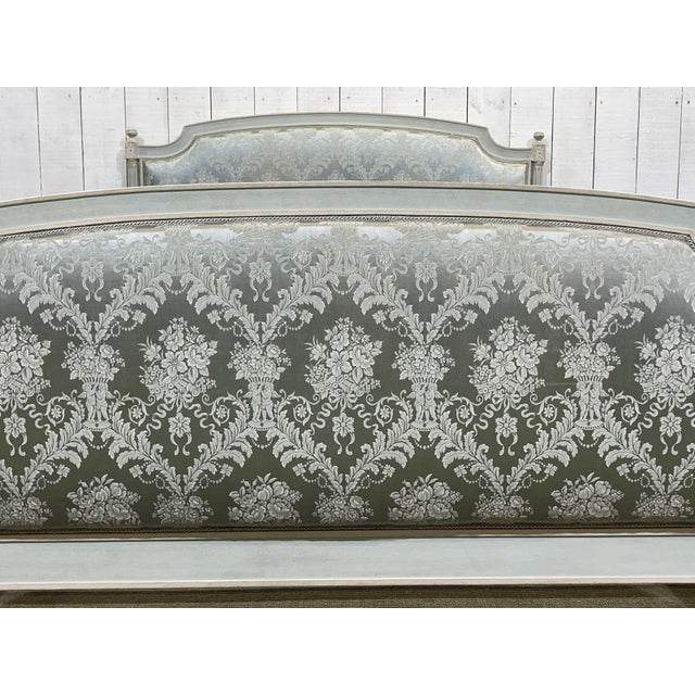 Gray Louis XVI Bed in Beech For Sale - Image 8 of 12