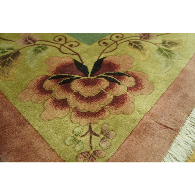 Textile 1920s Chinese Art Deco Carpet For Sale - Image 7 of 9