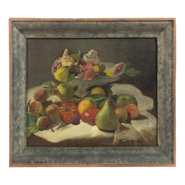 Francisco José De Resende, Still Life, 19th Century, Oil on Canvas For Sale