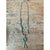 Vintage Turquoise Native American 925 Silver Pendant Necklace For Sale - Image 4 of 11