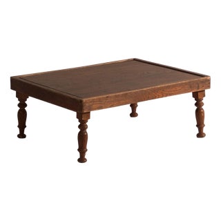 Vintage Japanese Folding Low Table in Wood, Japan, 1920 For Sale