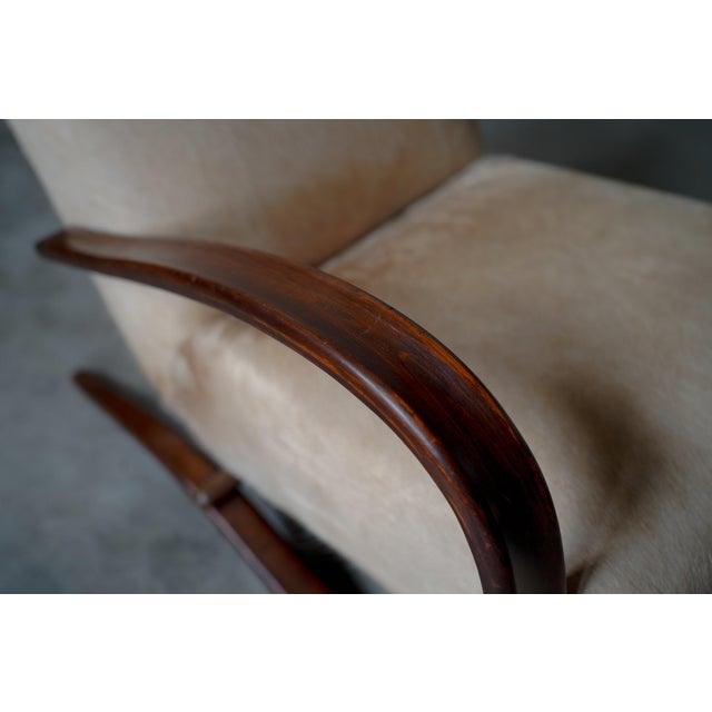 Lounge Chairs in Pony Skin by Jindrich Halabala, 1930s, Set of 2 For Sale - Image 13 of 18