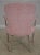 Pair French Style Shabby Chic Upholstered Open Armchairs For Sale - Image 4 of 12