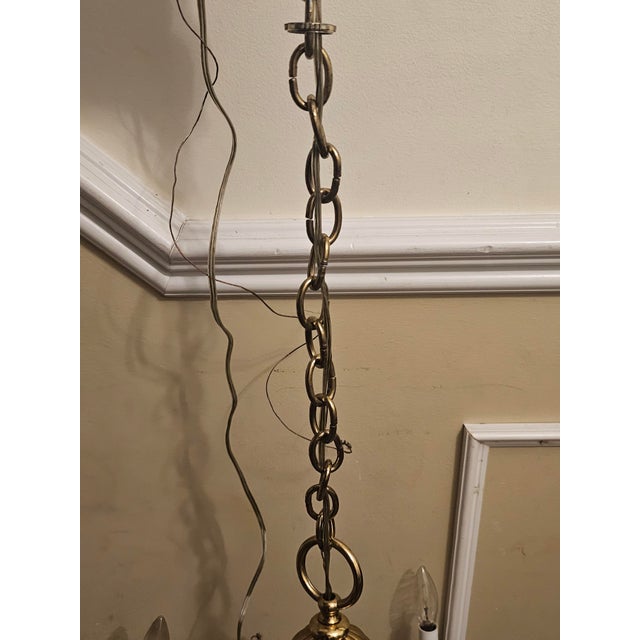 Metal Early 20th Century French Louis XIV Style Twelve Branch Ormolu Chandelier For Sale - Image 7 of 7