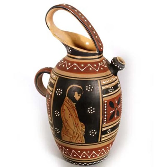 Ceramic Set by F.F., 1940s, Set of 7 For Sale - Image 3 of 9