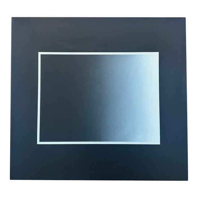 Signed Abstract Klaus Hilligsoe Painting, 1982 For Sale