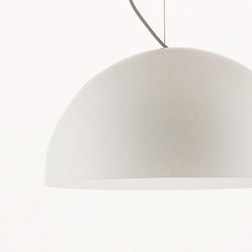 Suspension Lamp in White Opaline Glass by Vico Magistretti for Oluce For Sale - Image 3 of 7