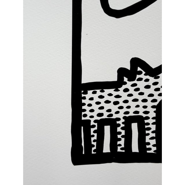 Keith Haring, Untitled 1982 (Dogs with Ufo's), 2000s, Paper For Sale - Image 6 of 9