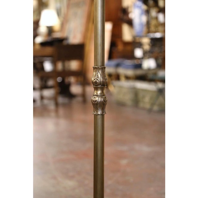 Brass Early 20th Century French Louis XVI Style Gilt Brass Swivel Hall Tree For Sale - Image 8 of 10