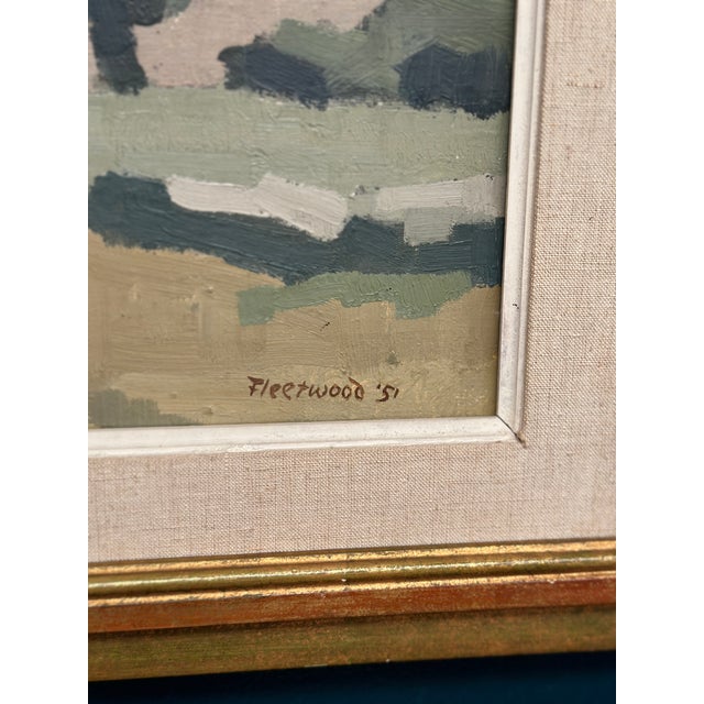 William Herbert Fleetwood, Landscape, 1951, Oil Painting on Canvas, Framed For Sale - Image 6 of 18