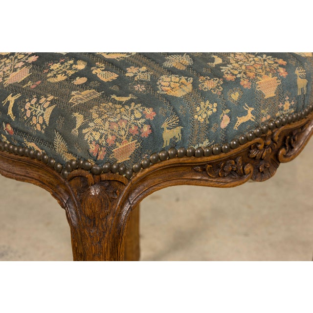 Set of 12 Late 19th Century French Provincial Louis XV Oak Dining Chairs For Sale - Image 9 of 18