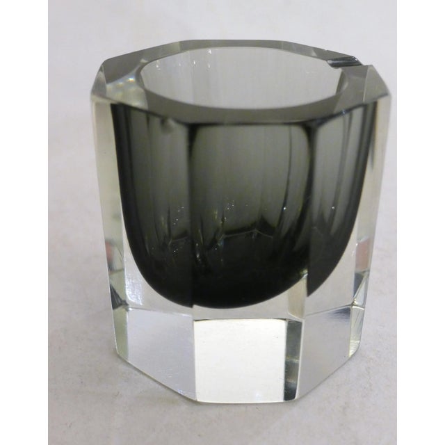 Small Octagonal Faceted Ashtray in Murano Sommerso Glass from Made Murano Glass, 1960s For Sale - Image 6 of 11