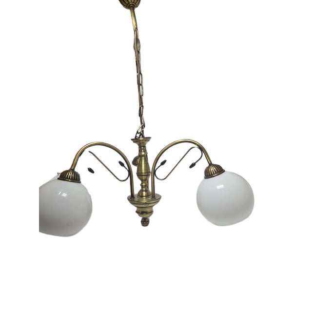 Vintage Art Nouveau Chandelier, Poland, 1970s For Sale - Image 11 of 15