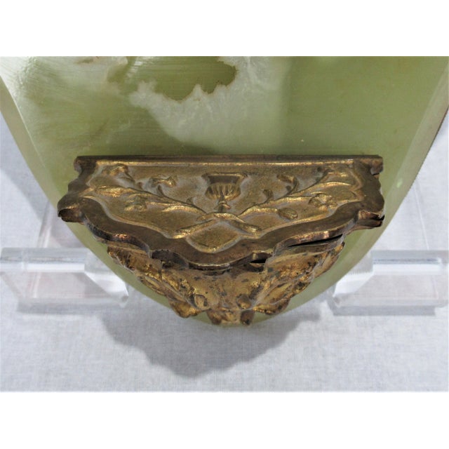 Large Holy Water Font Jesus Mary Marble Brass Spain Marqueses De Alella - a Pair For Sale In San Francisco - Image 6 of 13