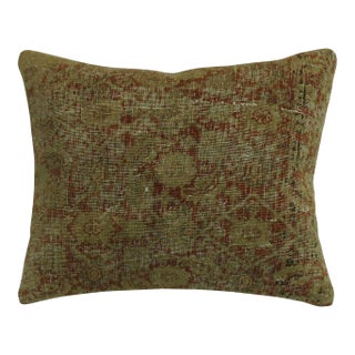 Antique Tabriz Rug Pillow For Sale
