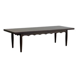 Vintage Coffee Table With Scalloped Apron For Sale