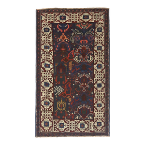 Antique Caucasian Kuba Bijov Rug 2'7" X 4’6”