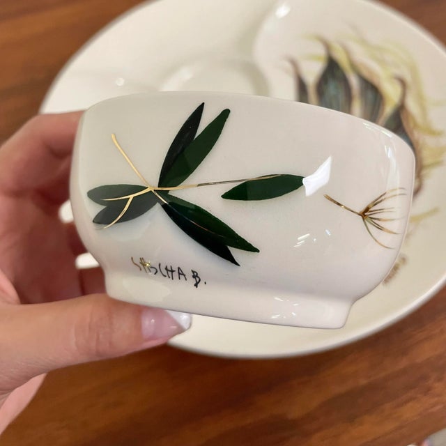 1970s Sascha Brastoff Divided Serving Plate For Sale - Image 5 of 7