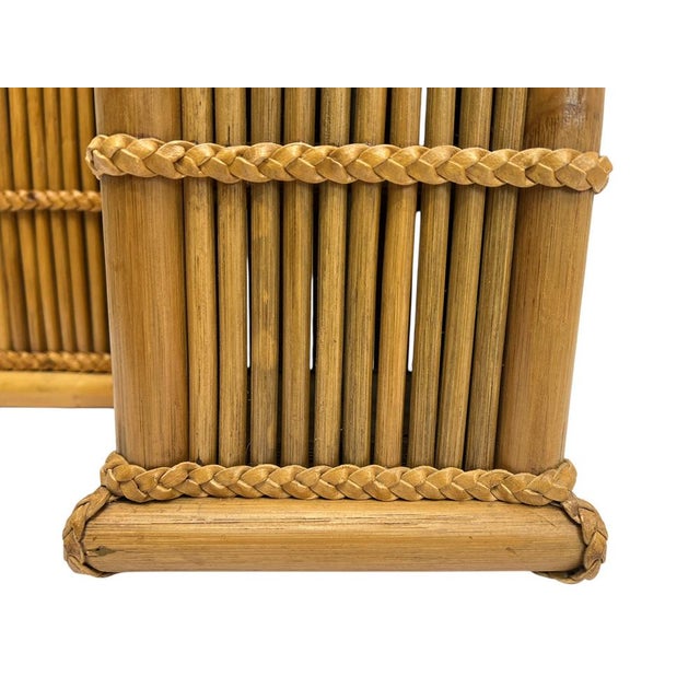Modernist Table Lamps in Bamboo and Rattan Reed from Leola, 1960s, Set of 2 For Sale - Image 9 of 13