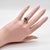 Gold Late 19th Century Victorian 18k Gold Rose Cut Diamond and Sapphire Navette Ring, Size 6.5 For Sale - Image 8 of 8