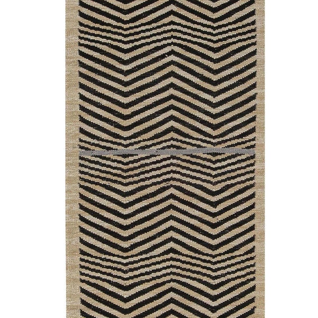 Modern Flat-Weave Wool Runner – Geometric Precision in Motion by Doris Leslie Blau Size: 3'0" × 15'0" (91 × 457 cm). This...