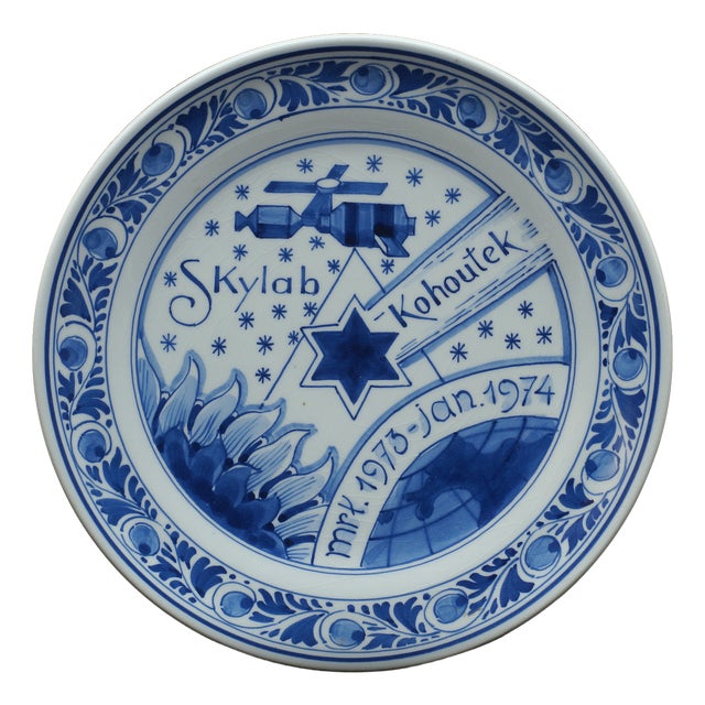 Blue & White Delft Plate from Porceleyne Fles, 1974 For Sale
