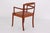 Ole Wanscher Armchair in Mahogany and Leather by Ole Wanscher for A. J. Iversen, Denmark, 1930s For Sale - Image 4 of 11