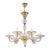 Foglia Murano Glass Chandelier Classic Venetian Design, Hand-Blown Murano Glass 8 Light For Sale