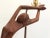 Brown Mid Century Figural Teak Lamp For Sale - Image 8 of 18
