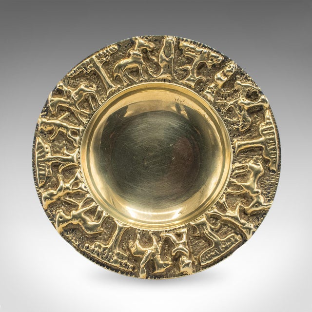 1940s Pair of Vintage Casablanca Souk Ashtrays, Bronze Tobacco Dish, Art Deco, c.1940 For Sale - Image 5 of 10