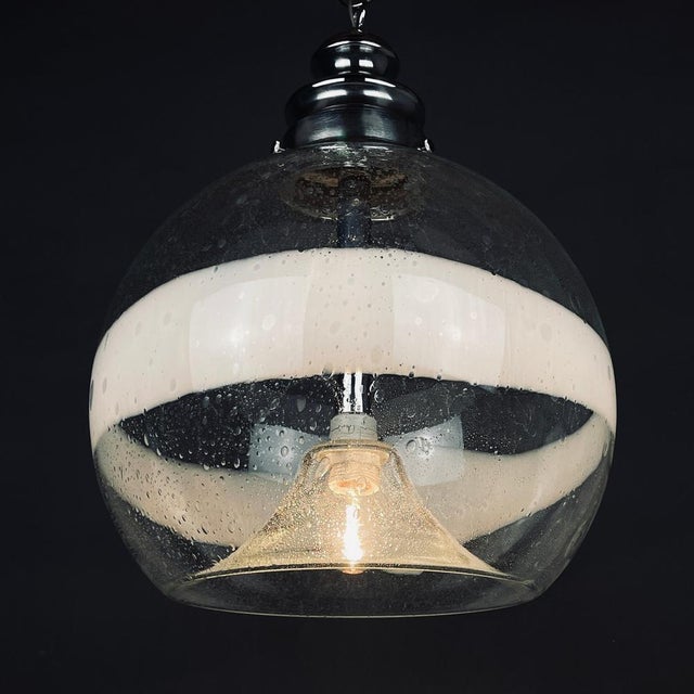 Large Murano Glass Pendant Lamp by Ettore Fantasia & Gino Poli Sothis, Murano, Italy, 1970s For Sale - Image 12 of 14