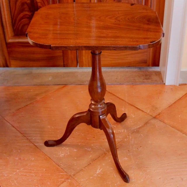 American Federal Mahogany Tilt Top Candlestand Table, New England For Sale - Image 13 of 13