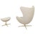 Mid Century Modern Egg Lounge Chair & Ottoman Arne Jacobsen for Fritz Hansen For Sale - Image 9 of 18