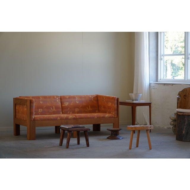 Wood Mid-Century Danish 2-Seater Sofa in Oak attributed to Tage Poulsen, 1960s For Sale - Image 7 of 11