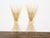 A pair of French vintage gilt metal radiating sun ray wall sconces from the mid 20th century, with three lights, newly...