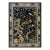 1920s Antique Navy Blue Deco Classical Chinese Garden Scene Peking Room Size Rug For Sale