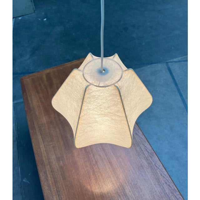 Metal Mid-Century Modern German Cocoon Pendant Lamp by Friedel Wauer for Goldkant Leuchten, 1960s For Sale - Image 7 of 18