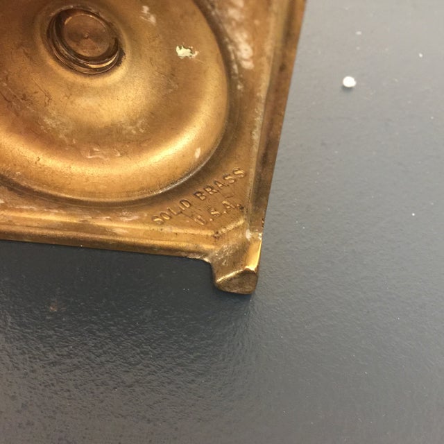 Ethan Allen Solid Brass Candle Holder Chairish