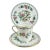 Vintage Aynsley Pembroke Fine English Bone China Demitasse Cup, Saucer & Side Plate Trio For Sale