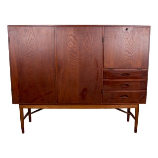 Danish Highboard in Teak by Kurt Ostervig for Randers Mobelfabrik, 1960s For Sale