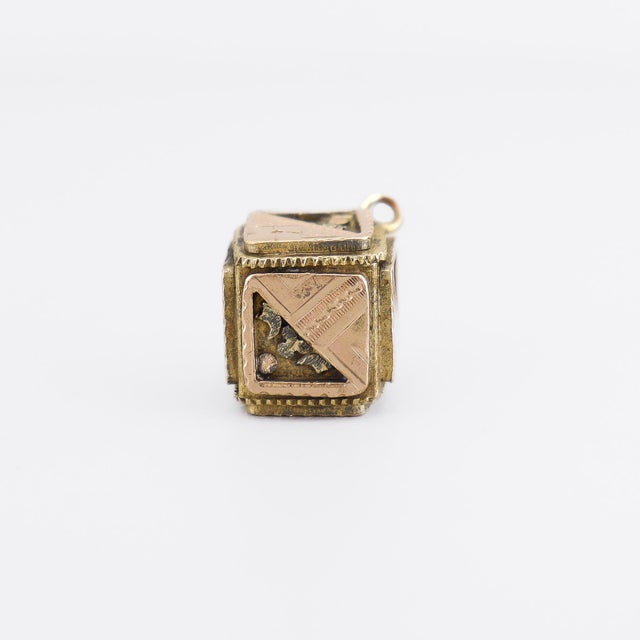 Early 20th Century Antique Victorian / Aesthetic Movement Gold-Filled Bracelet Charm or Watch Fob For Sale - Image 5 of 11