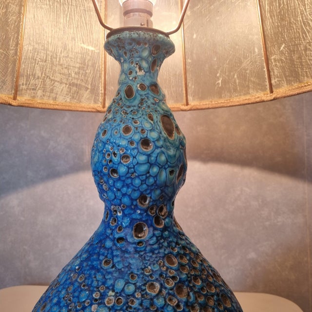 Glacier Enamel Table Lamp by Charles Cart, 1960s For Sale - Image 3 of 10