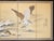 Japanese C. 1970s Painted Chinese Silk Screen "Bald Eagle" For Sale - Image 3 of 18